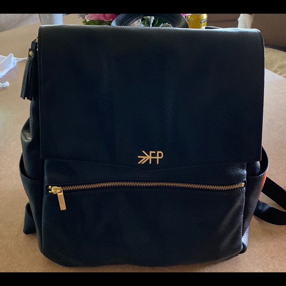 Freshly Picked Classic Black Diaper Backpack